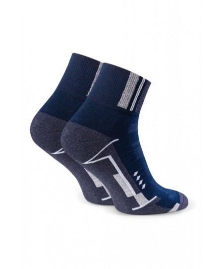 Steven 040 043 melanžově tmavě modré Pánské ponožky