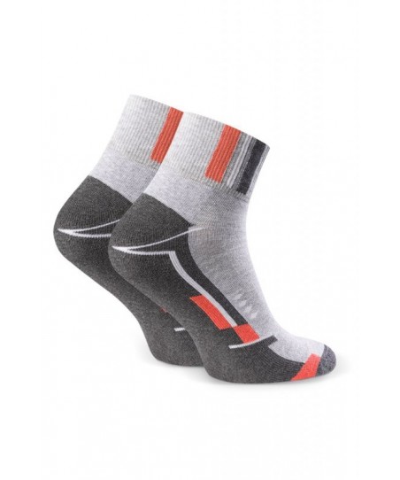 Steven 040 042 světle šedý melanž Pánské ponožky