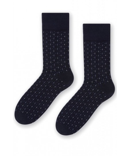Steven 056 199 vzor tmavě modré Pánské ponožky