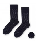 Steven 056 199 vzor tmavě modré Pánské ponožky