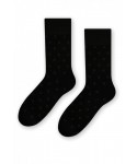 Steven 056 203 vzor černé Pánské ponožky