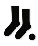 Steven 056 203 vzor černé Pánské ponožky