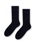Steven 056 202 vzor tmavě modré Pánské ponožky
