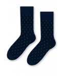 Steven 056 205 vzor tmavě modré Pánské ponožky
