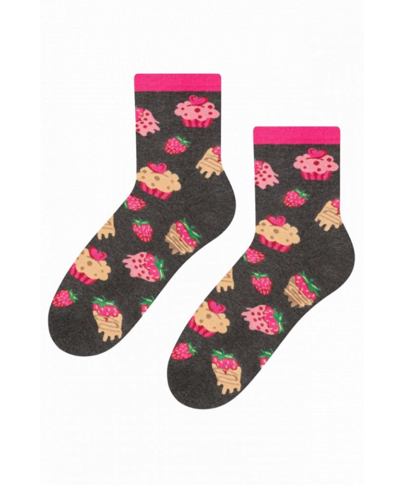 E-shop Steven 136 031 muffiny grafitové Dámské ponožky