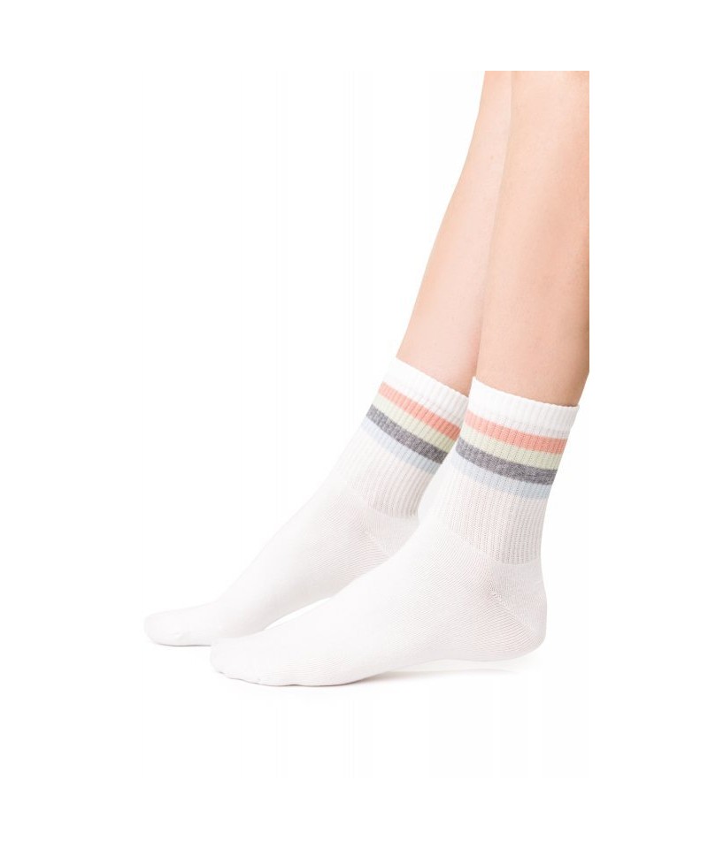 E-shop Steven 026-221 Ecru Dámské ponožky