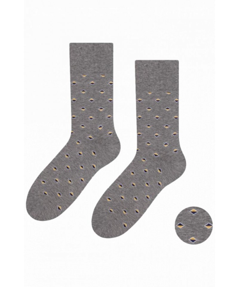 E-shop Steven 056-138 šedý melanž Pánské ponožky