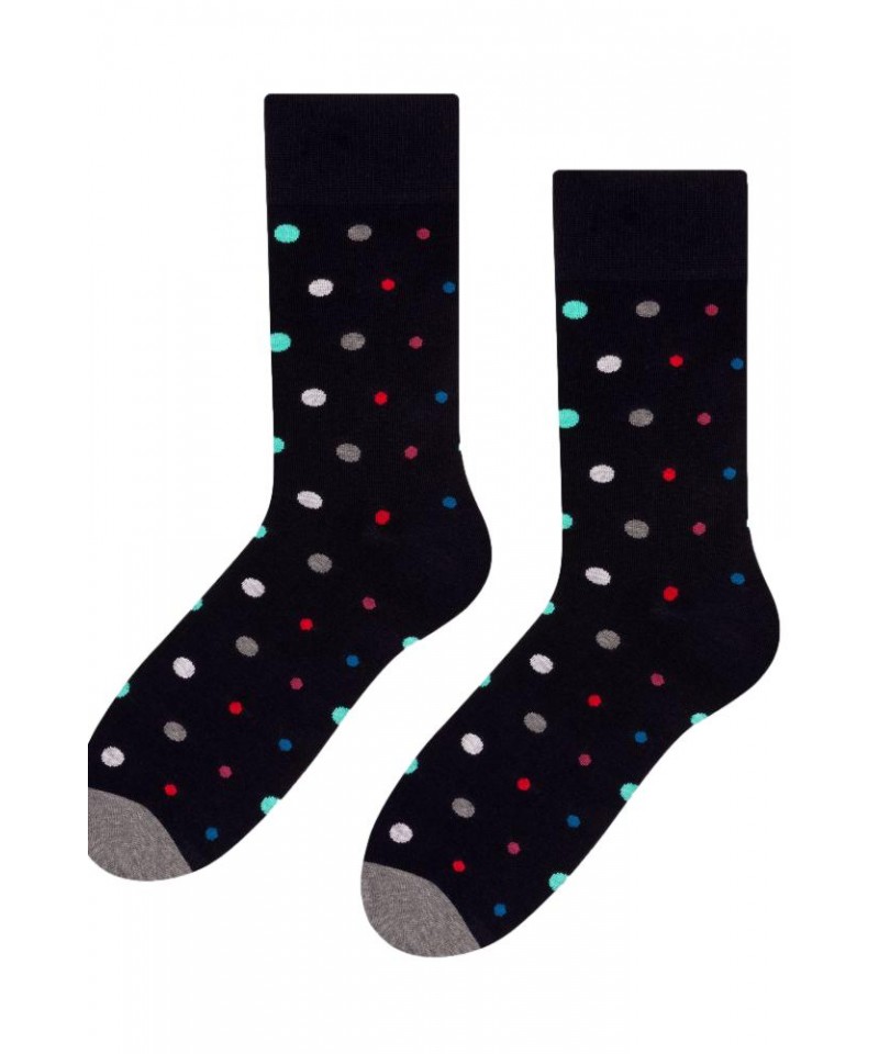 E-shop More Mix Dots 139-051 tmavě modré Pánské ponožky