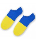 More 098 033 Two colours žluté/modré Pánské kotníkové ponožky