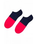 More 098 032 Two colours červené/tmavě modré Pánské kotníkové ponožky