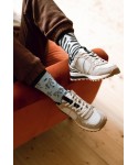 More 078 055 asymetrické Zebra Dámské ponožky