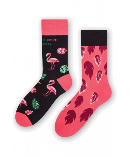 More 078 061 asymetrické Flamingo Dámské ponožky