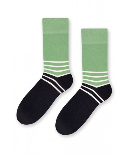 More 079 266 Two colorus zelené/černé Pánské ponožky