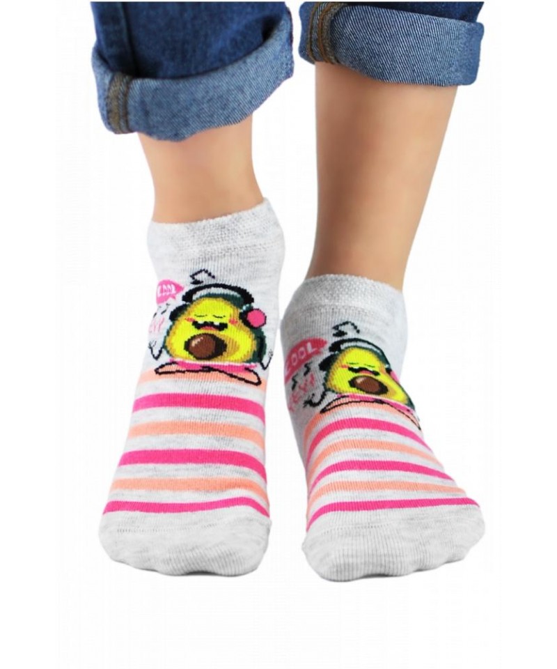 E-shop Noviti ST024 Cotton vzor Dětské kotníkové ponožky