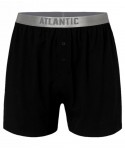Atlantic 005 černé Pánské boxerky