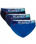 Atlantic 144 3-pak tmavě modré/modré/nic Pánské slipy