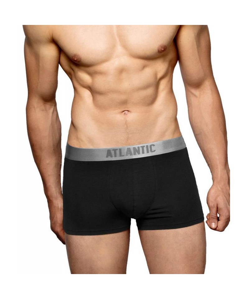 Atlantic 012 černé Pánské boxerky
