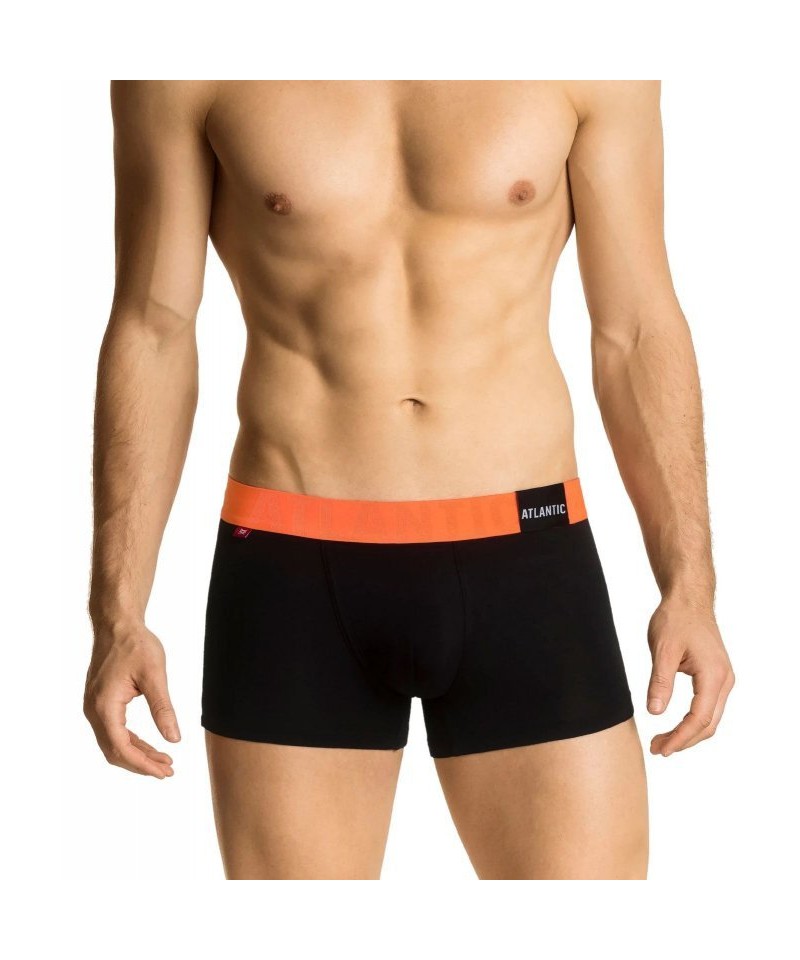 E-shop Atlantic 1188 černo-oranžové Pánské boxerky