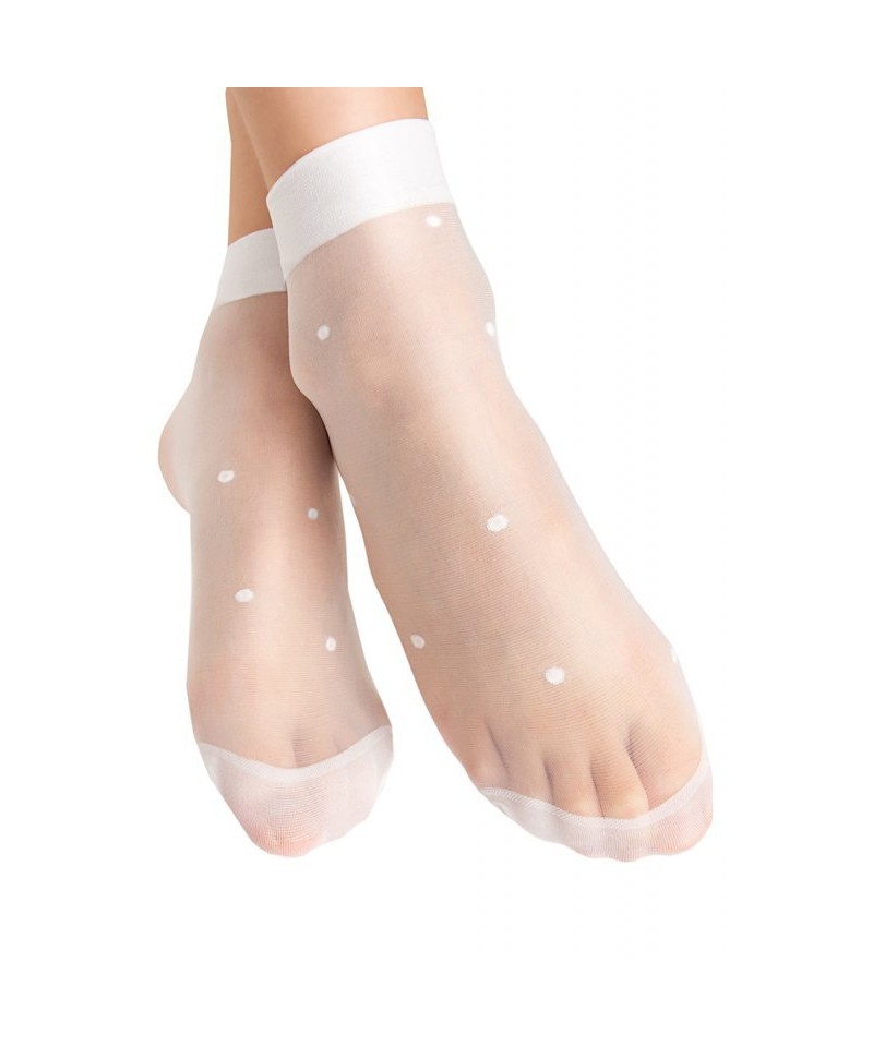 E-shop Noviti Julia SM 004 G 01 2-pak puntíky Dívčí ponožky