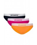 Atlantic 178 3-pak tmavě modré/růžové/oranžové Kalhotky