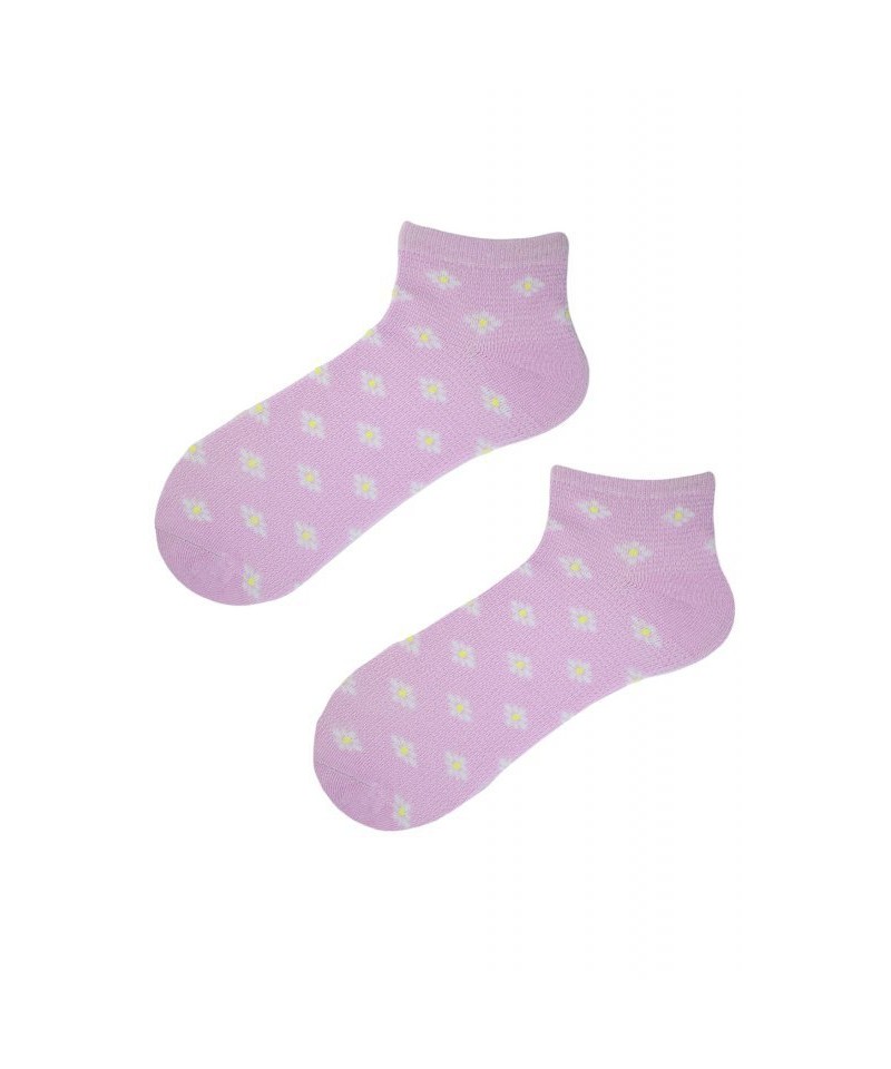 E-shop Noviti sedmikráska ST 020 W 04 fialové Dámské kotníkové ponožky