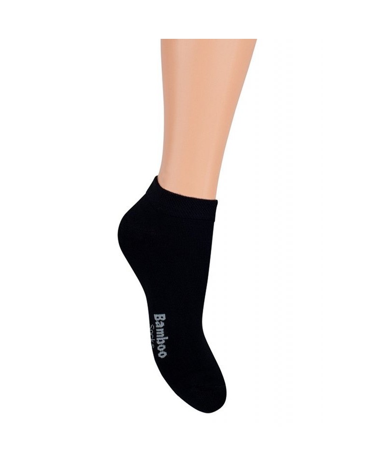 E-shop Skarpol 25 černé bambus Kotníkové ponožky