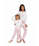 Sensis Nanny Ecru-Pink Dámské pyžamo