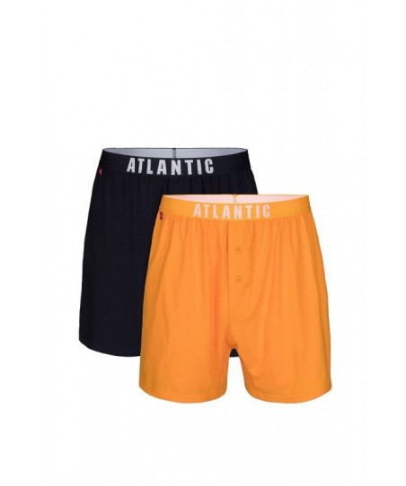 Atlantic 025 2-pak gra/žluté Pánské boxerky