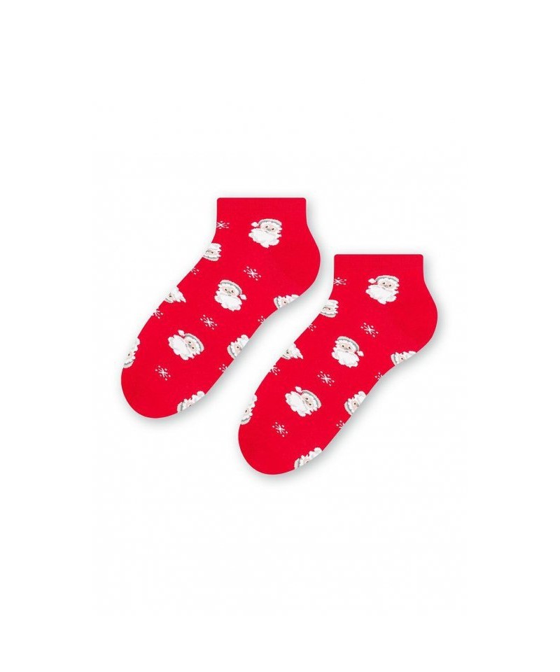 Steven art.136 Vánoční dámské kotníkové ponožky