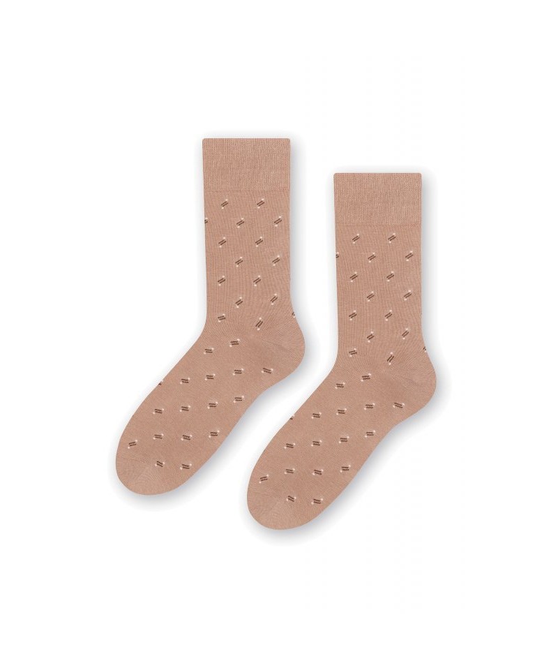 E-shop Steven 056 212 vzor béžové Pánské ponožky