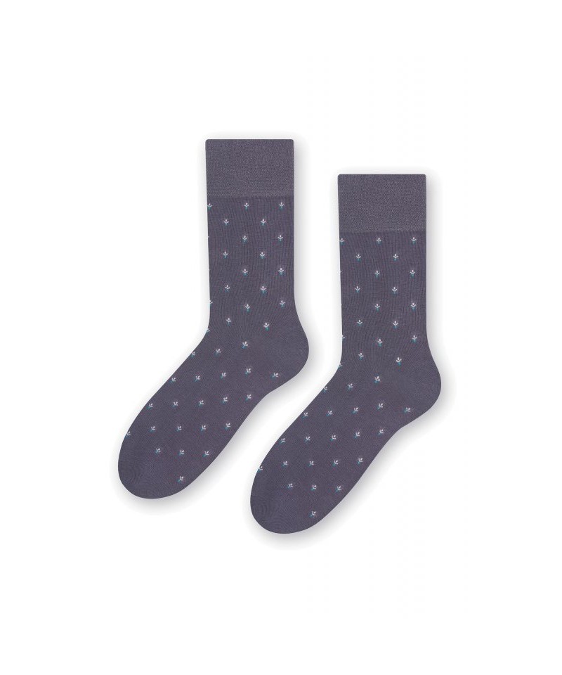 Steven 056 209 vzor šedé Pánské ponožky