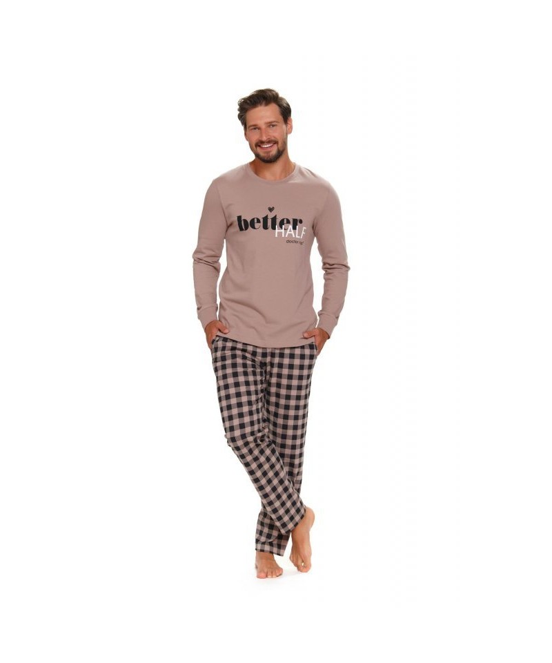 E-shop Doctor nap PMB 5216 béžové Pánské pyžamo