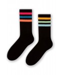 More 081 012 proužky černé Dámské ponožky