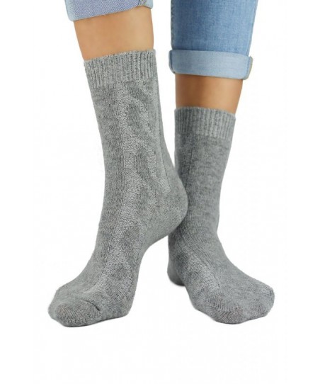 Noviti SW 002 W 05 světle šedý melanž Dámské ponožky