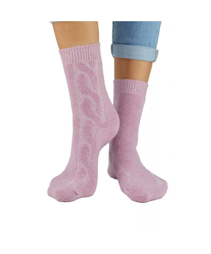 E-shop Noviti SW 002 W 04 pudrově růžové Dámské ponožky