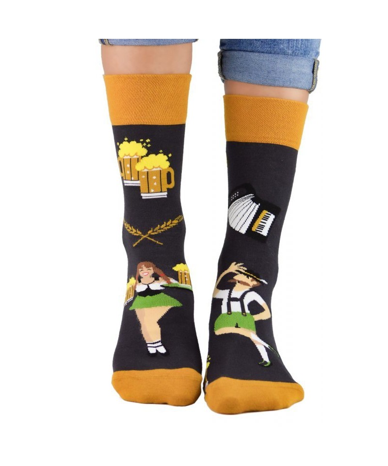 E-shop Noviti SB 002 U 09 piva hnědé Pánské ponožky