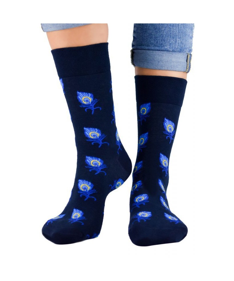E-shop Noviti SB 002 U 11 pávi tmavě modré Pánské ponožky