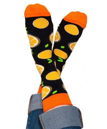Noviti SB 003 U 04 pomeranč-černé Pánské ponožky