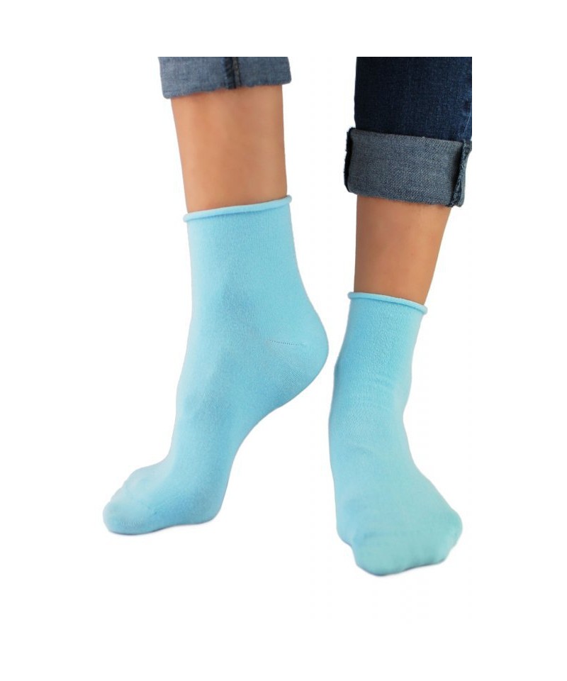 E-shop Noviti SB 014 W 08 světle modré Dámské ponožky