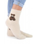 Noviti SB 031 W 03 medvídek krémové Dámské ponožky