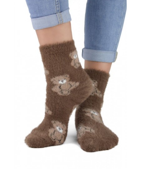Noviti SB 031 W 01 medvídky hnědé Dámské ponožky