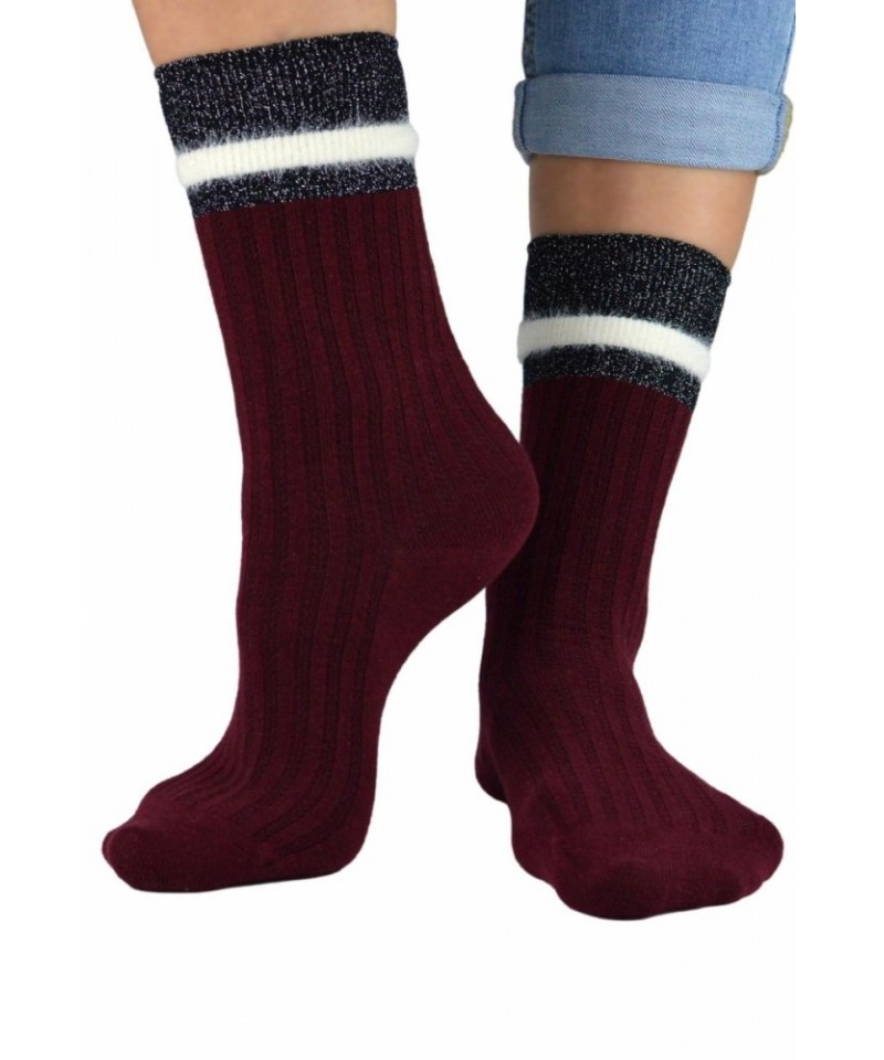 E-shop Noviti SB050 Lurex Dámské ponožky