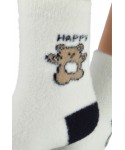 Noviti SB 057 W 01 medvídek bílé Dámské ponožky