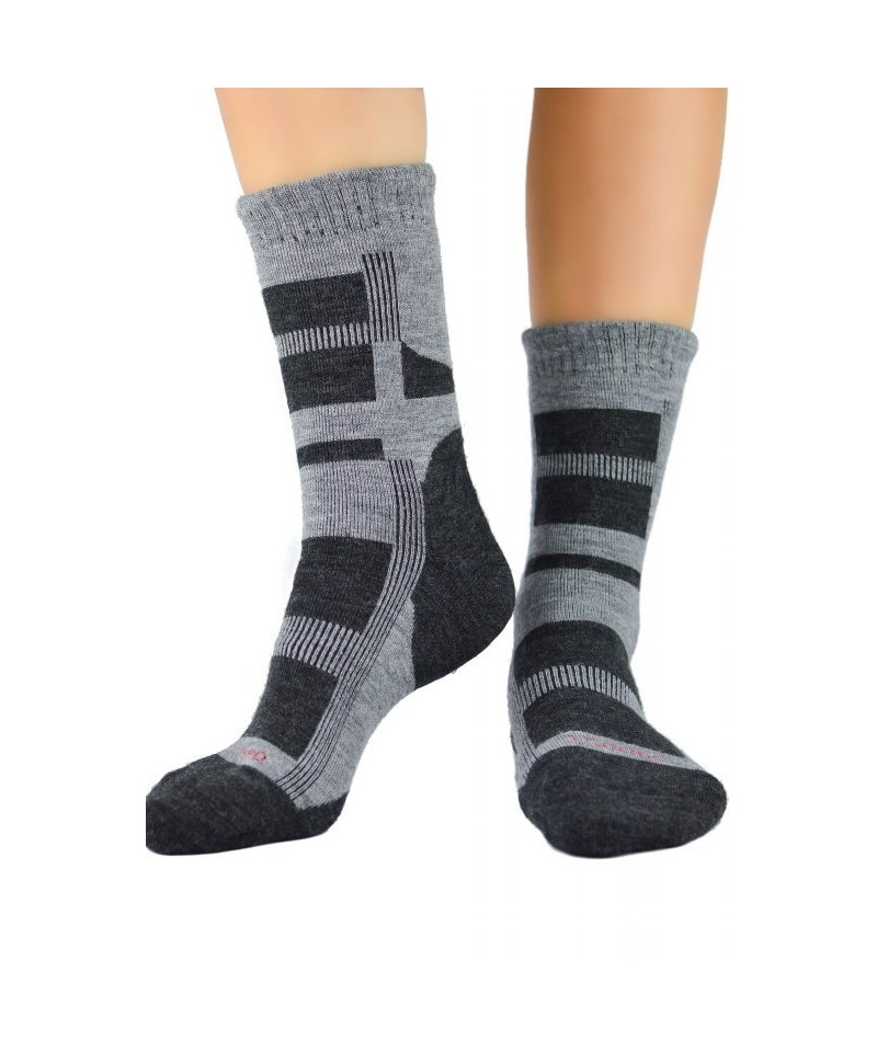 Noviti vlněné SW 003 M 02 šedé Pánské ponožky