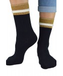 Noviti SB 050 W 01 černo-zlaté Dámské ponožky