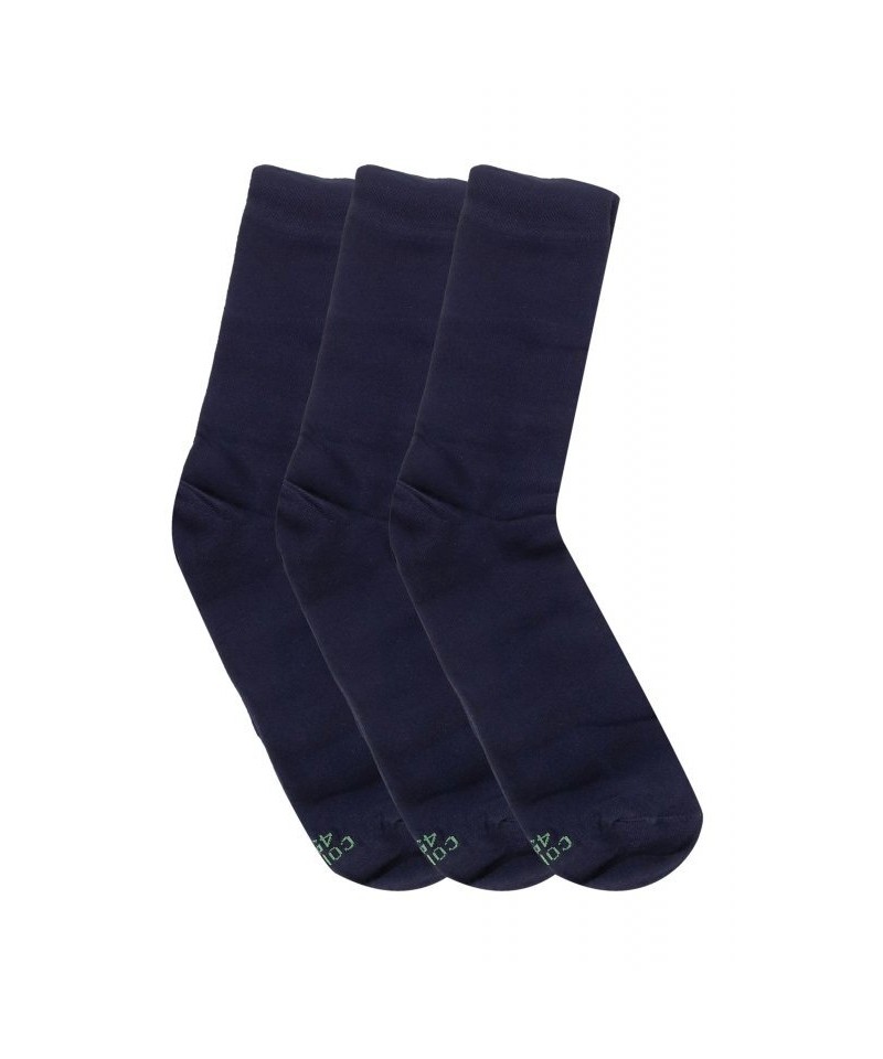 E-shop Cornette Premium 3-pak tmavě modré Oblekové ponožky