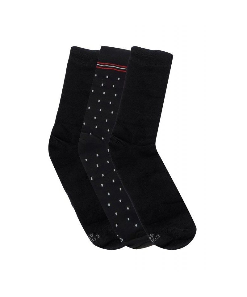 Cornette Premium 3-pak černé Oblekové ponožky