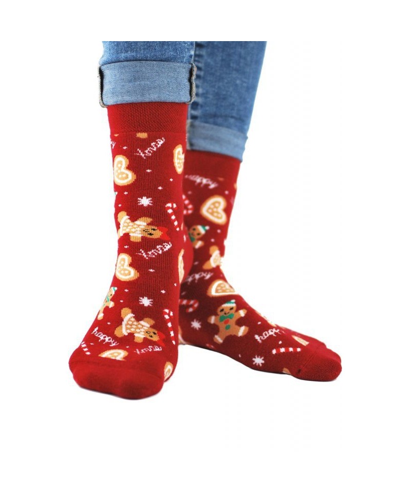 E-shop Noviti Froté SF 012 U 06 ciastek červené Dámské ponožky