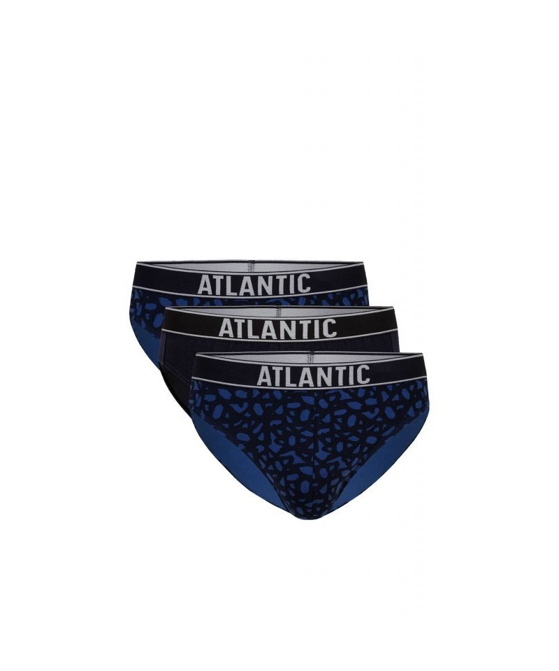 Atlantic 151 3-pak nie/gra/nie Pánské slipy