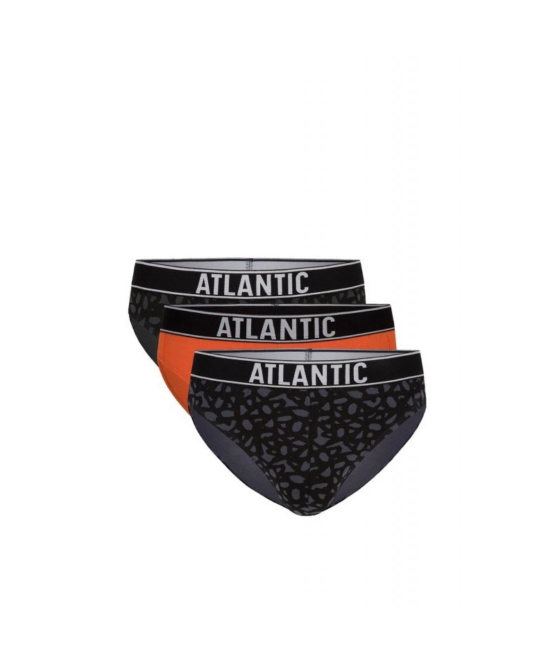 E-shop Atlantic 151 3-pak khac/pomc/grf Pánské slipy